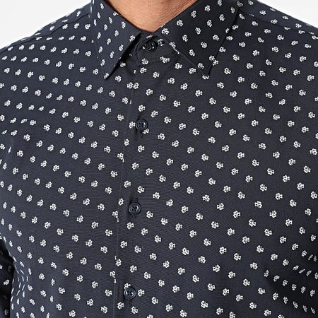 Mackten - Camisa azul marino de manga larga