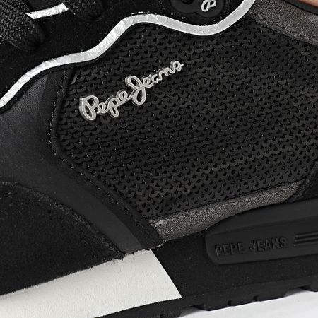 Pepe Jeans - Brit Lentejuelas Mujer Zapatillas PLS40009 Negro