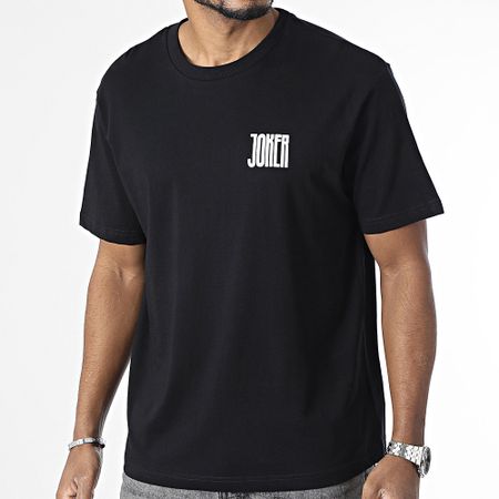 DC Comics - Camiseta Oversize Large Joker Negro