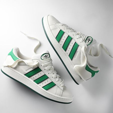 Adidas Originals - Zapatillas Campus 00s IF8762 Core White Green Off White