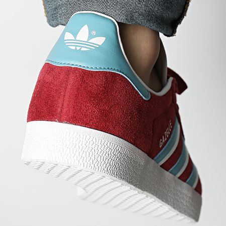 Adidas Originals - IG6198 Gazelle Classic Borgoña Azul Calzado Zapatillas Blanco