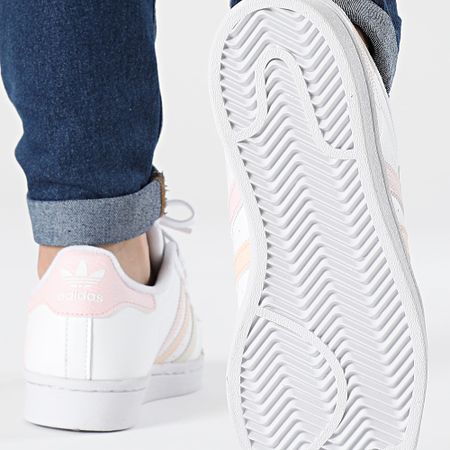 Adidas Originals - Mujer Zapatillas Superstar IF3570 Calzado Blanco Claro Proveedor Rosa Color