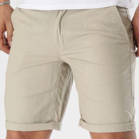 Blend - Pantalones cortos chinos de lino 20715214 Beige