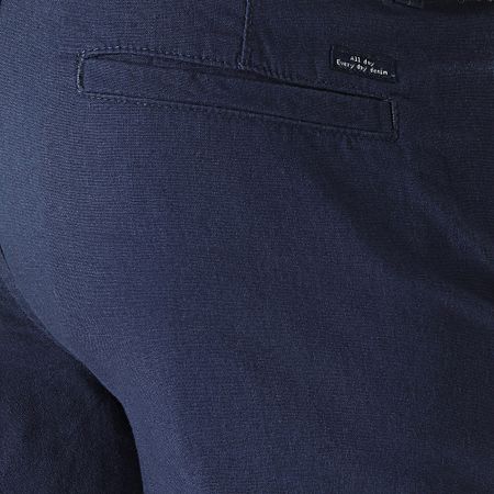 Blend - Pantalones cortos chinos de lino 20715214 Azul marino