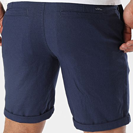 Blend - Pantalones cortos chinos de lino 20715214 Azul marino