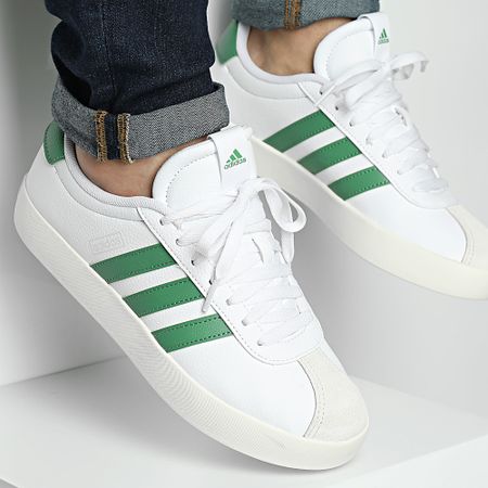 Adidas Performance - VL Court 3.0 Zapatillas ID9069 Calzado Blanco Preloved Verde Aluminio