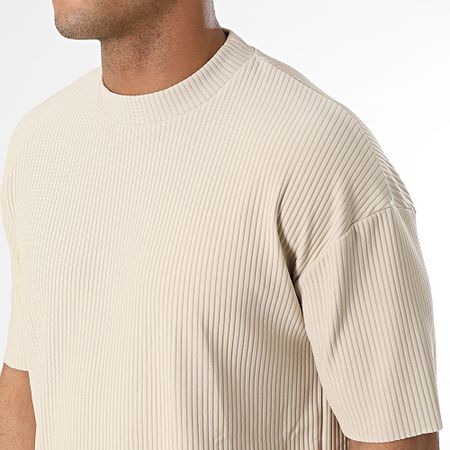 Frilivin - 149 Conjunto de camiseta y pantalón de chándal beige