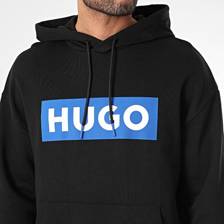 Hugo Azul - Sudadera con capucha Nalves 50522370 Negro