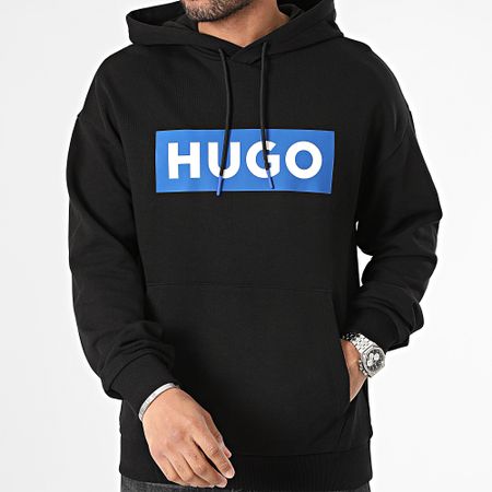 Hugo Azul - Sudadera con capucha Nalves 50522370 Negro