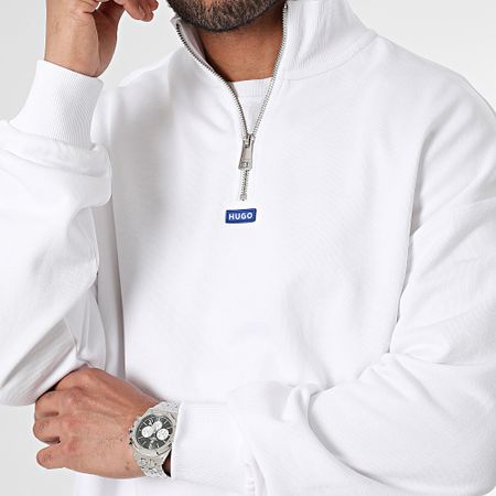 Hugo Azul - Sudadera Cuello Cremallera Neeler 50522367 Blanco