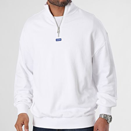 Hugo Azul - Sudadera Cuello Cremallera Neeler 50522367 Blanco