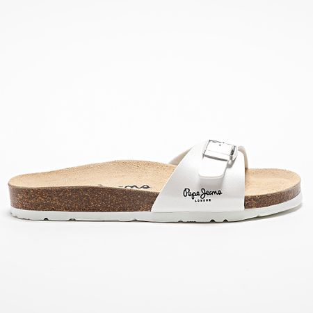 Pepe Jeans - Chanclas de mujer Oban Nacar PLS90615 Blanco Beige