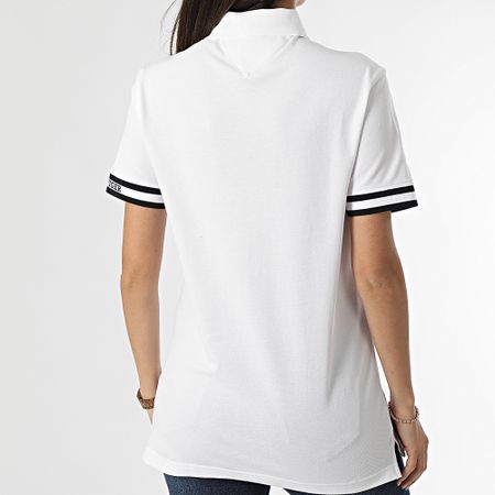 Tommy Hilfiger - Polo de manga corta Monotype Cuff Mujer 4737 Blanco