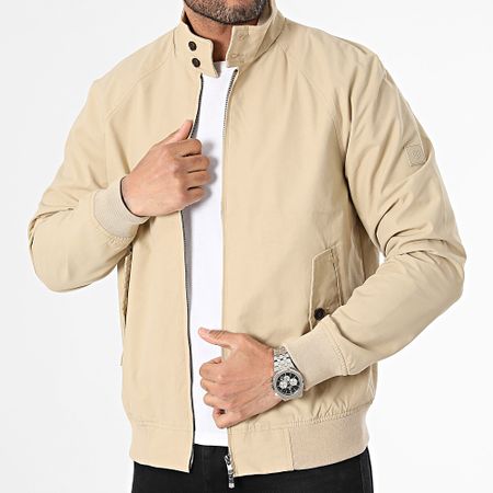 Jack And Jones - Chaqueta con cremallera Lurudy Harrington Beige