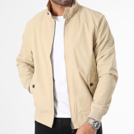 Jack And Jones - Chaqueta con cremallera Lurudy Harrington Beige