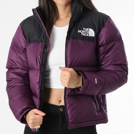 The North Face - Abrigo Retro Nuptse Violeta 96 Mujer