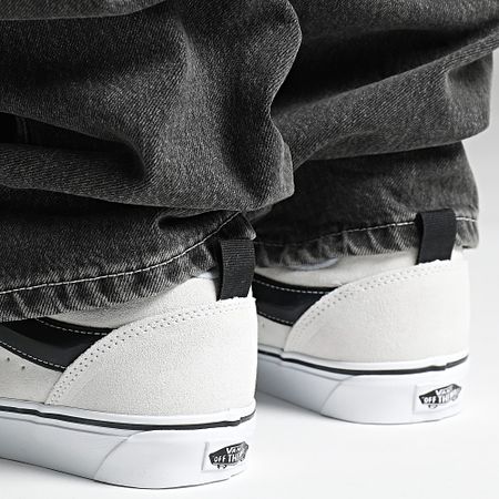 Vans - Knu Skool Zapatillas 9QCYB21 Ante Blanco Negro