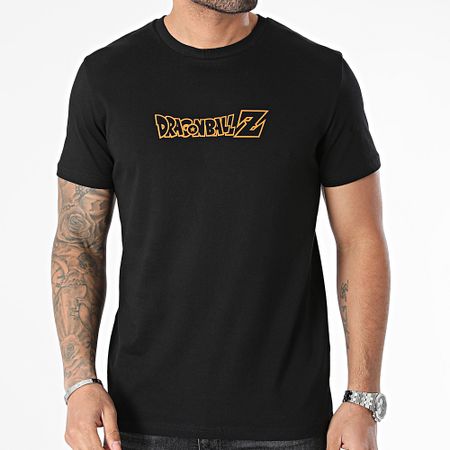 Dragon Ball Z - Volver Goku Kanji Camiseta Negro Naranja