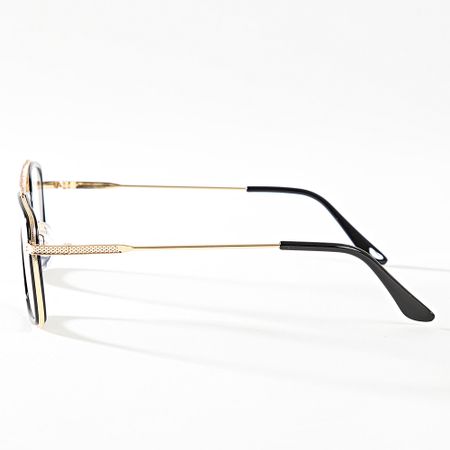 Frilivin - Gafas negras doradas