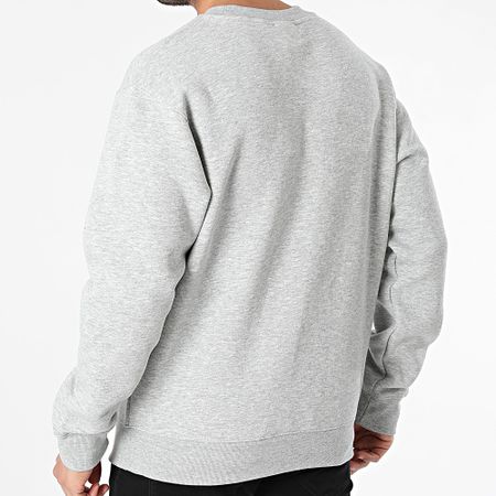 New Balance - MT41510 Sudadera cuello redondo Gris jaspeado