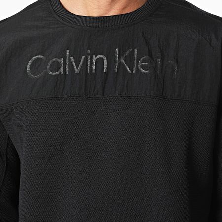 Calvin Klein - Sudadera de cuello redondo GMS4W338 Negro