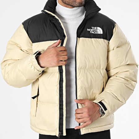 The North Face - Nuptse 1996 Abrigo retro con capucha A3C8D Beige