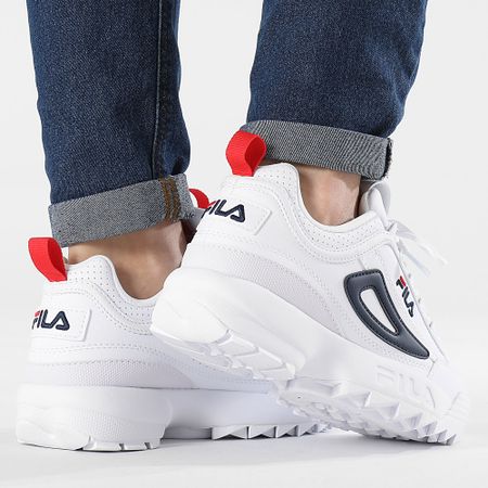 Fila - Disruptor CB Mujer Zapatillas FFW0399 Blanco Fila Azul Marino