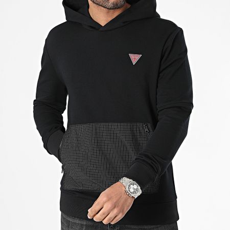 Guess - Sudadera con capucha Z4GQ02-KC532 Negro