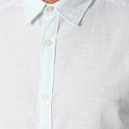 Jack And Jones - Camisa de lino de manga corta Verde claro