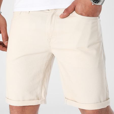 Jack And Jones - Pantalones cortos vaqueros Rick Original Beige