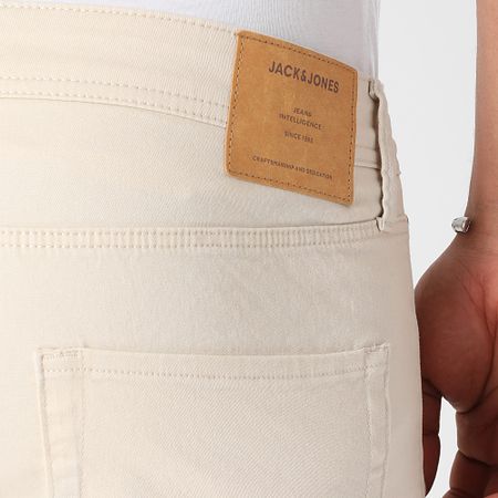 Jack And Jones - Pantalones cortos vaqueros Rick Original Beige