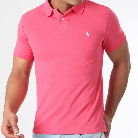 Polo Ralph Lauren - Polo de manga corta Slim Cotton Piqué Rosa