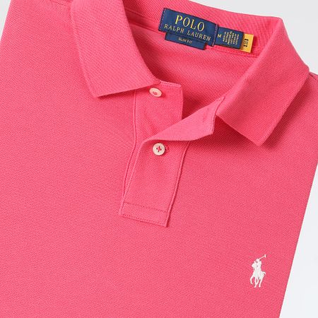 Polo Ralph Lauren - Polo de manga corta Slim Cotton Piqué Rosa