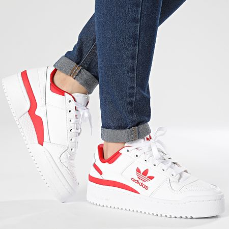 Adidas Originals - Forum Bold Zapatillas Mujer IF1173 Calzado Blanco Mejor Escarlata Rojo Brillante