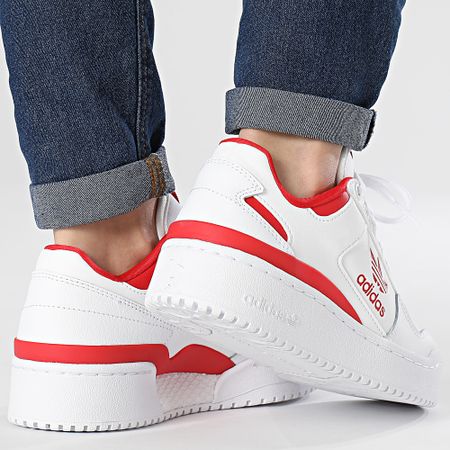 Adidas Originals - Forum Bold Zapatillas Mujer IF1173 Calzado Blanco Mejor Escarlata Rojo Brillante