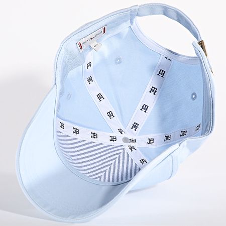 Tommy Hilfiger - Gorra de mujer Essential Chic 5772 Azul claro Oro