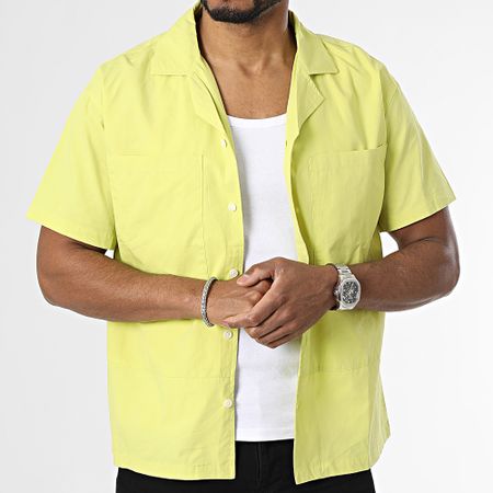 Frilivin - Camisa de manga corta verde lima