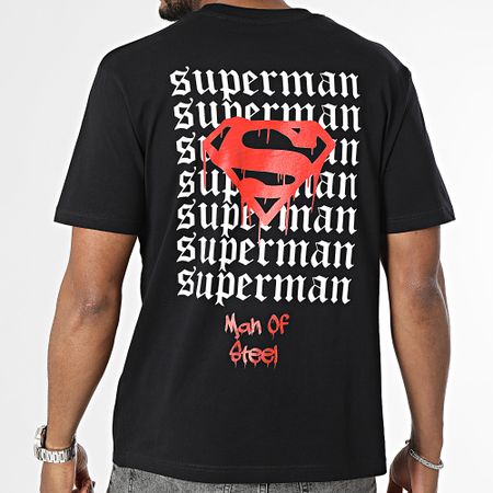 DC Comics - Camiseta oversize New Superman Negro