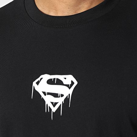 DC Comics - Camiseta oversize New Superman Negro