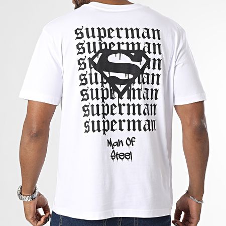 DC Comics - New Superman Oversize Tee Shirt Blanco