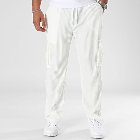John H - Pantalones de chándal blancos