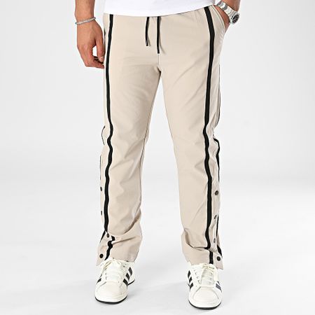 John H - Pantalones de chándal beige