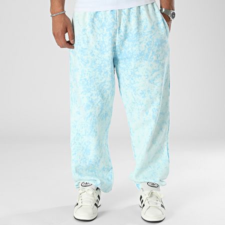 Urban Classics - Pantalones de chándal lavados con toalla TB6276 Azul claro