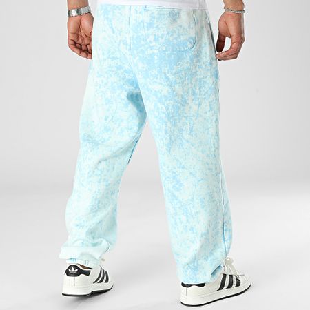 Urban Classics - Pantalones de chándal lavados con toalla TB6276 Azul claro