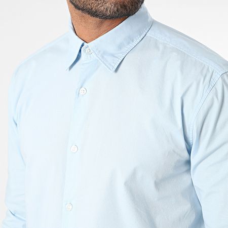 HUGO - Camisa de manga larga Ermo 50500216 Azul claro