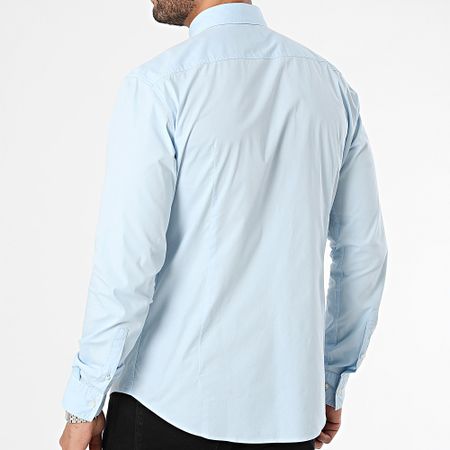 HUGO - Camisa de manga larga Ermo 50500216 Azul claro