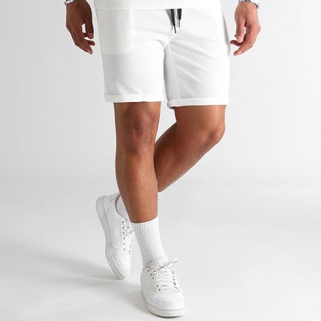 LBO - Juego de polos con textura Waffle 1763 Blanco