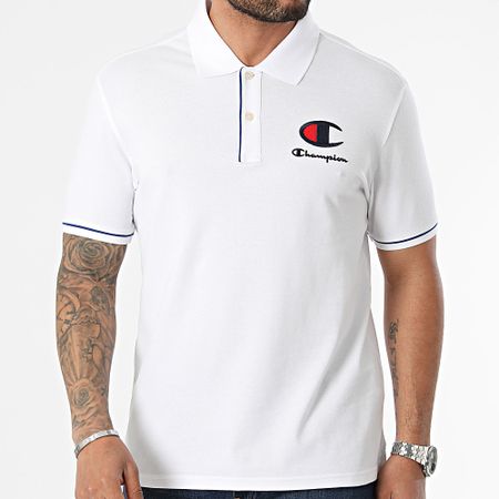 Champion - Polo de manga corta 219926 Blanco