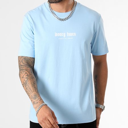 Looney Tunes - Tee Shirt Oversize Bugs Bunny Color Spray Azul Pastel