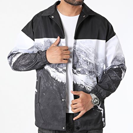 Ikao - Chaqueta Blanco Negro
